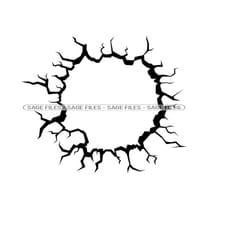 cracked wall svg, explosion svg, bullet hole svg, broken wall svg, clipart, files for cricut, cut files for silhouette,