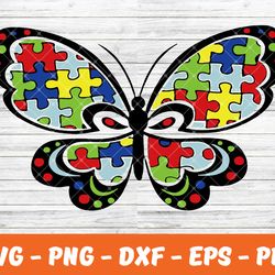 autism awareness puzzle piece heart svg