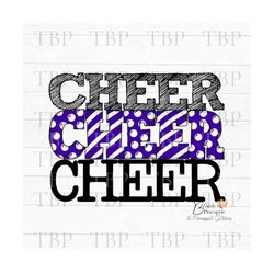 cheer doodle in purple png 300dpi clipart sublimation download design cheerleading digital design for sublimation dtg wa