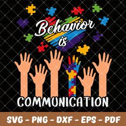 behavior is communication,autism svg