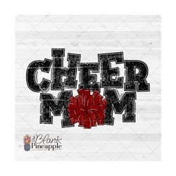 cheer design png, distressed cheer mom pom pom in maroon png, cheerleading design, cheer sublimation design png, cheer s