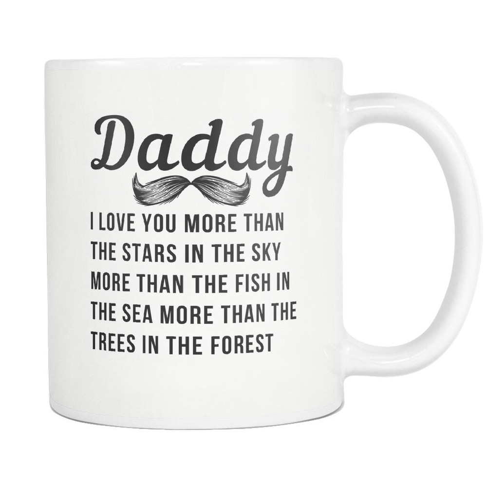 Dad Gift from daughter gift dad gifts from son Daddy Gift Dad Mug Cool Gift for Dad I Love You Dad Mug Love You More Than The Stars #a695 - 1.jpg