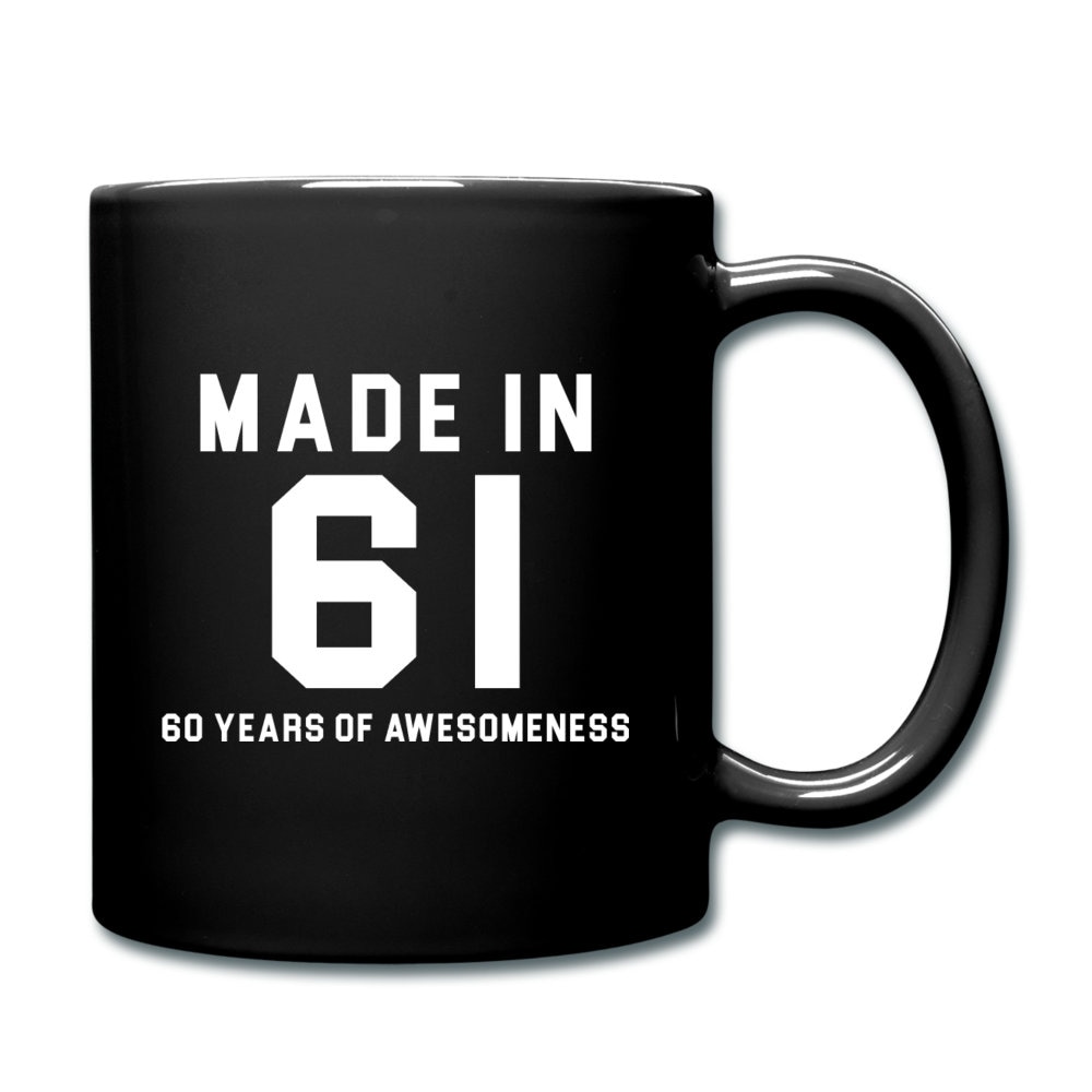 Made in 61 Black Mug 1961 Mug 1961 Gift 60th birthday gift 60th birthday mug gift for 60th 1961 Christmas Gift - 1.jpg