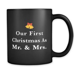 our first christmas as mr and mrs mug, mr and mrs gift