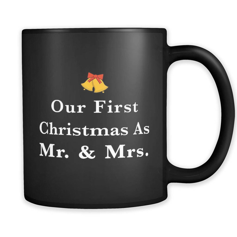 Our First Christmas As Mr and Mrs Mug Mr and Mrs Gift 1st Anniversary Gift Just married Mug Just Married Gift Newly Wed Gift #a172 - 1.jpg