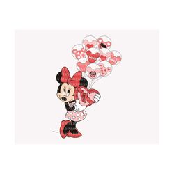 valentine balloon svg, funny valentine's day, valentine's day svg, mouse and gift svg, mouse love, valentines couple shi