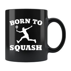 squash tennis gift, squash tennis mug