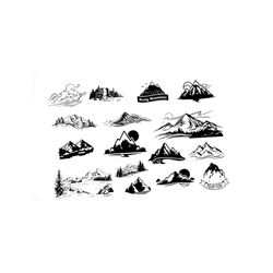mountain bundle svg, nation svg, rocky mountain svg, mountain icon svg, nature svg, love nature svg, mountain hide river