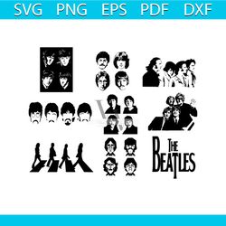 the beatles bundle svg, music svg, john lennon svg, paul mccartney svg, george harrison svg, ringo starr svg, friend svg