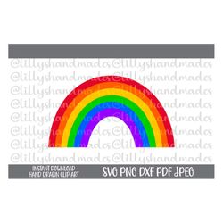 Rainbow Svg, Rainbow Png, Rainbow Clipart, Rainbow Vector, Cute Rainbow Svg, Rainbow Cut File, Rainbow Decal Svg, Rainbo