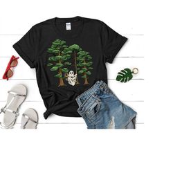 ghost in the forest halloween shirt, ghost shirt, ghost shirt, halloween fall shirt, cute ghost shirt, spooky season, ha