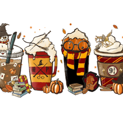 harry potter latte fall png, halloween coffee png, halloween png, pumpkin png, harry fall coffee png, cut file