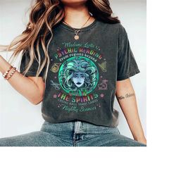 vintage disney madame leota haunted mansion comfort colors shirt, psychic readings foolish mortals disneyland the haunte