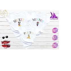 mickey and friends shirt, disney characters shirts, disney family shirts, disney trip shirts, mickey group shirts, disne