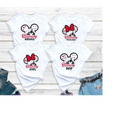 disney family birthday shirt, mickey birthday shirt, disney birthday squad, mickey birthday boy, birthday girl shirt, mi