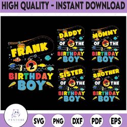 personalized family the big one boys birthday png, fishing birthday matching family png, o fish ally boy png, digital