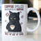 Funny Cat Drinking Coffee Mug stating,Coffee Spelled Backwards is EEFFOC Just Know I Don't Give EEFFOC Until I've Had My Coffee - 1.jpg