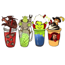 shrek png, halloween coffee png, halloween png, pumpkin png, harry fall coffee png, instant download