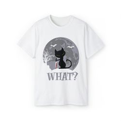 cat what murderous black cat with knife halloween shirt, halloween black cat shirt, black cat shirt, horror halloween