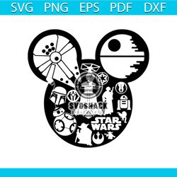 starwars mouse shirt svg, funny starwar shirt svg, starwars shirt svg, png, dxf, eps