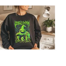 vintage boogie man halloween sweatshirt, oogy boogie halloween sweatshirt, oogie boogie bash shirt, nightmare before chr