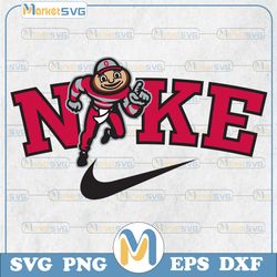 ohio state buckeyes nike svg, ohio state buckeyes svg, ncaa teams svg, ncaa svg, png, dxf, eps, instant download