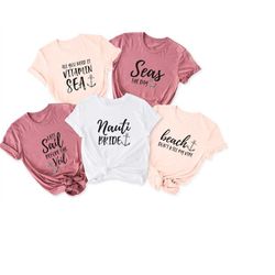 nautical bachelorette party shirts, bridal party cruise drinking shirts, beach bride party shirts, i do crew bridesmaid,