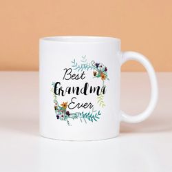 best grandma gifts, best grandma ever cup mothers day mug