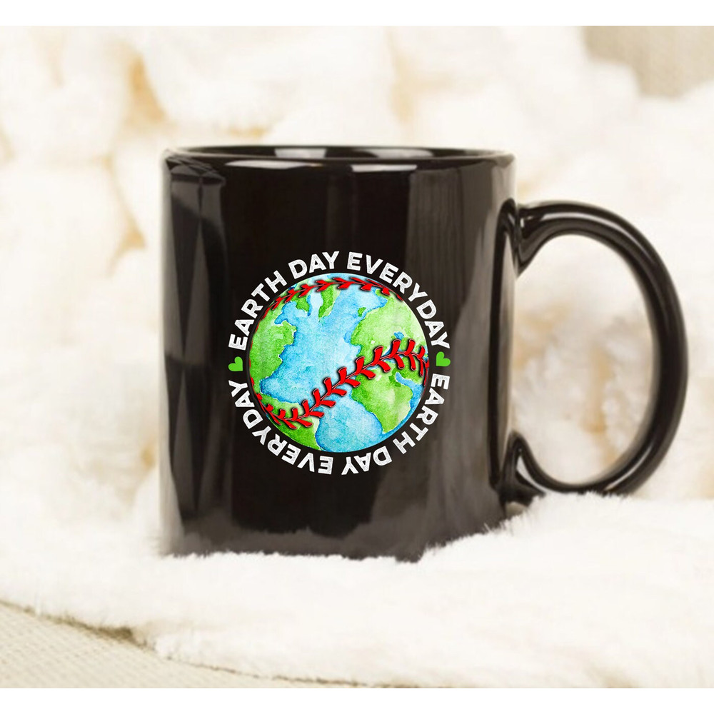 Earth Baseball Earth Day, Mug Sports, Player Men Girls - 1.jpg