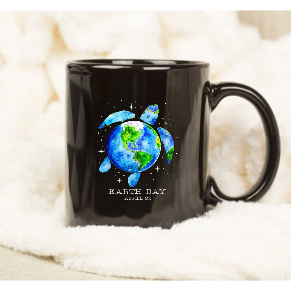 Earth Day 2023 Mug, Earth Day 2023 Restore Earth Sea Turtle, Anniversary Gift, Best Gift - 1.jpg