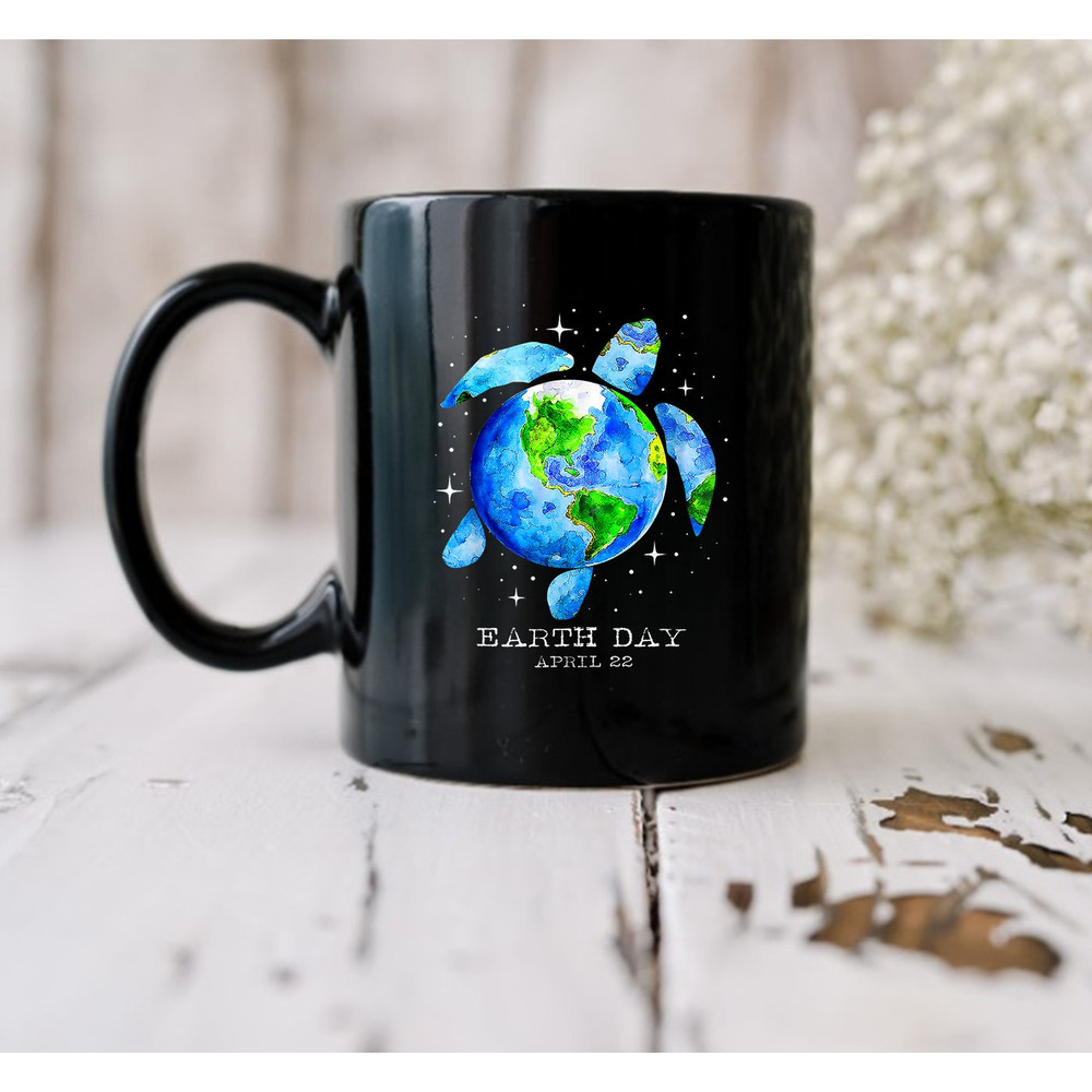 Earth Day 2023 Mug, Earth Day 2023 Restore Earth Sea Turtle, Anniversary Gift, Best Gift - 2.jpg