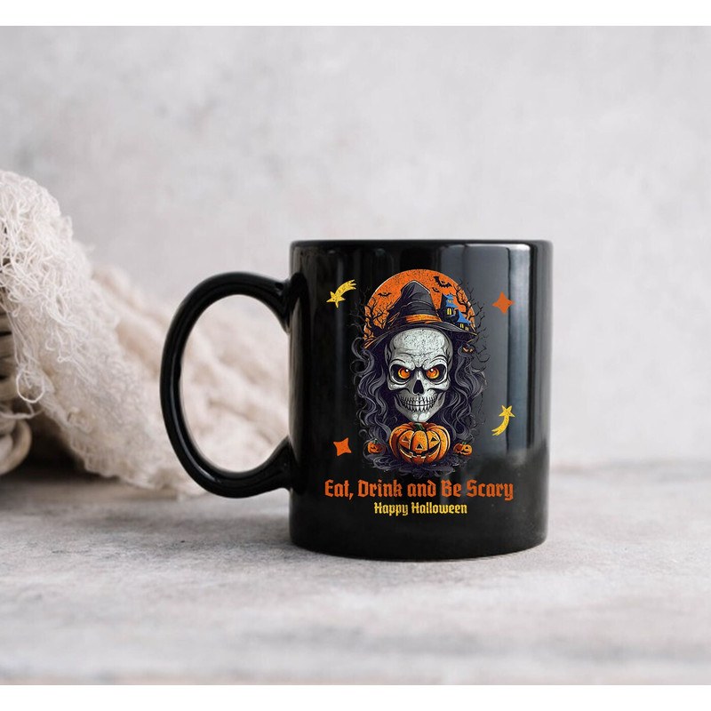 Eat Drink And Be Scary Happy Halloween Mug, Gift Mug, Halloween Mug, Ghost Mug, Pumpkin Mug, Happy Halloween Mug - 2.jpg