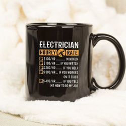 electrician mug, funny electrician gifts