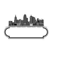 kansas city svg, kansas city skyline svg, kansas city real estate svg, clipart, files for cricut, cut files for silhouet