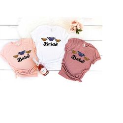 bachelorette party shirts, bridesmaid shirt, custom bride shirt, butterfly bridal shower tees, wedding party t-shirts, h