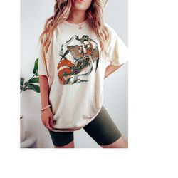 japanese shirt, vintage geisha graphic tee, retro comfort colors tshirt, japan streetwear, tokyo city travel gift top, b