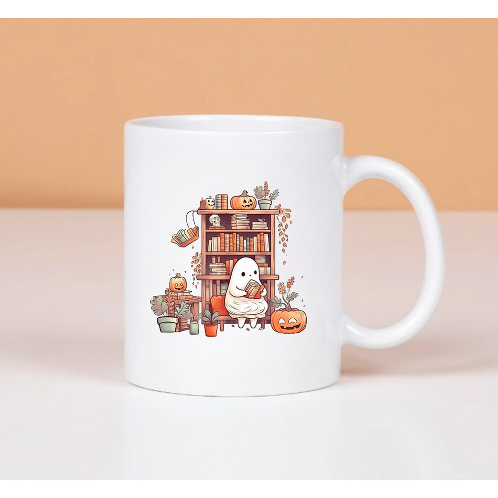 Housewarming Party Gift Ghost Mug New Home Presents Ghostly Bookish Mugs, Halloween Mug, Gift Halloween - 1.jpg