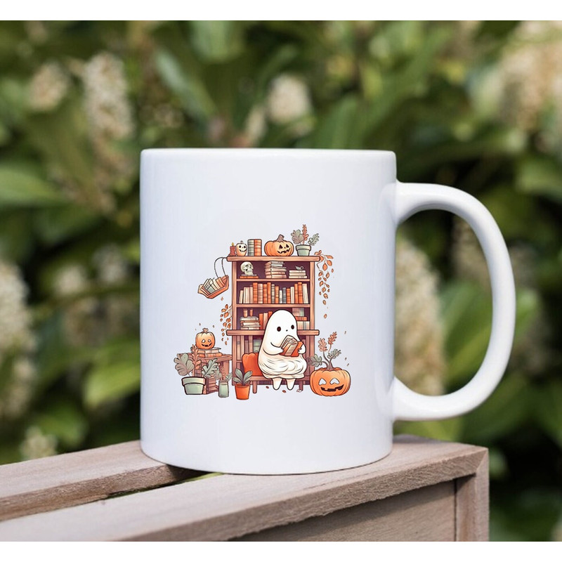 Housewarming Party Gift Ghost Mug New Home Presents Ghostly Bookish Mugs, Halloween Mug, Gift Halloween - 3.jpg