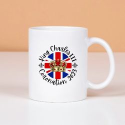 king charles iii coronation 2023 coronation emblem king charles mug memorabilia coronation may 6th, 2023