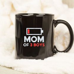 mom of 3 boys from son to mom for mothers mug day birthday women, gift mug for mom
