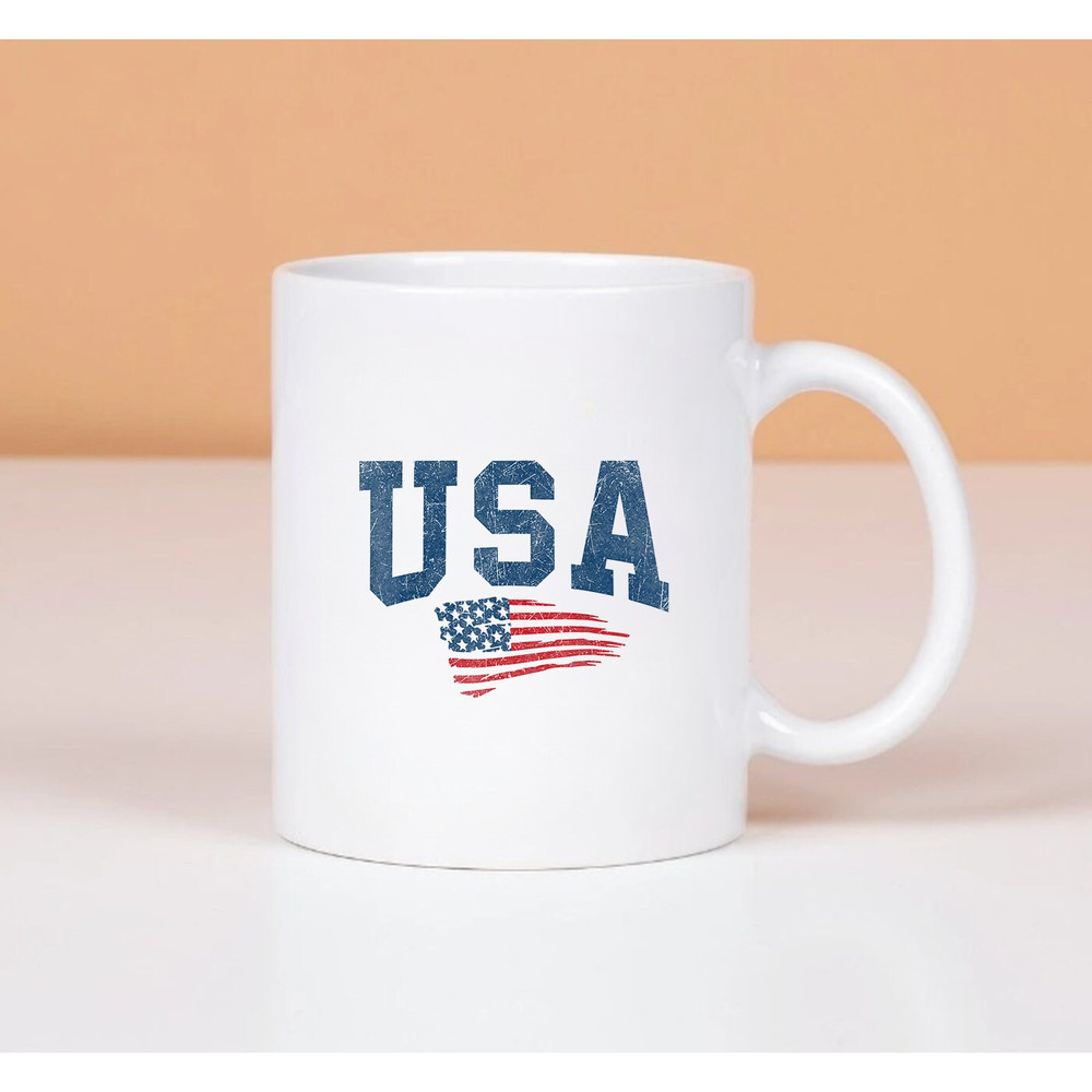 Patriotic USA American Flag Mug, Fourth of July Anniversary Mug - 1.jpg