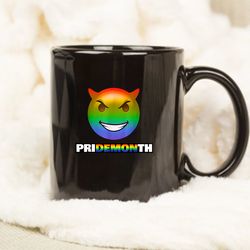 pride month demon lgbtq gay lesbian bi trans pride month mug, gift mug
