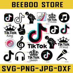 20 tiktok logo svg bundle, tiktok svg, tiktok logo svg, peace love tiktok svg, tiktok birthday svg, tiktok family svg