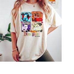 vintage lightning mcqueen halloween shirt, retro disney cars shirt, disney car pixar shirt, disney cars character, disne