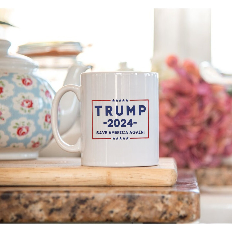 TRUMP 2024 Save America Again Mug, Donald Trump Mug - 2.jpg