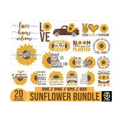 sunflower svg bundle, sunflower svg, sunflower quotes svg, half sunflower svg, sunflower clipart, sunflower vector, cut