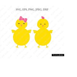 easter svg, chick svg, cute easter chick clip art, chick svg, easter chick svg, cricut, silhouette cut file