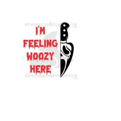 i'm feeling woozy here svg / what's your favorite scary movie svg / scream svg / ghost face svg / halloween svg / digita