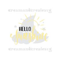 hello sunshine / here comes the sun svg / sunshine svg / hello summer svg / summer svg / digital download