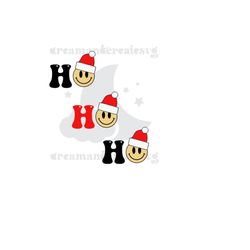 ho ho ho smiley face svg / retro christmas smiley face svg / ho ho ho christmas svg / retro smiley svg / christmas shirt